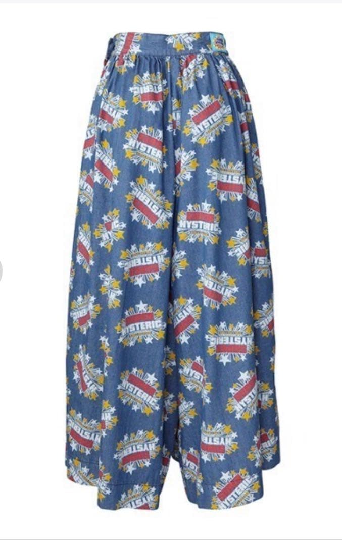 ＨＹＳ SUPER HYSTERIC柄 キュロットデニムスカート