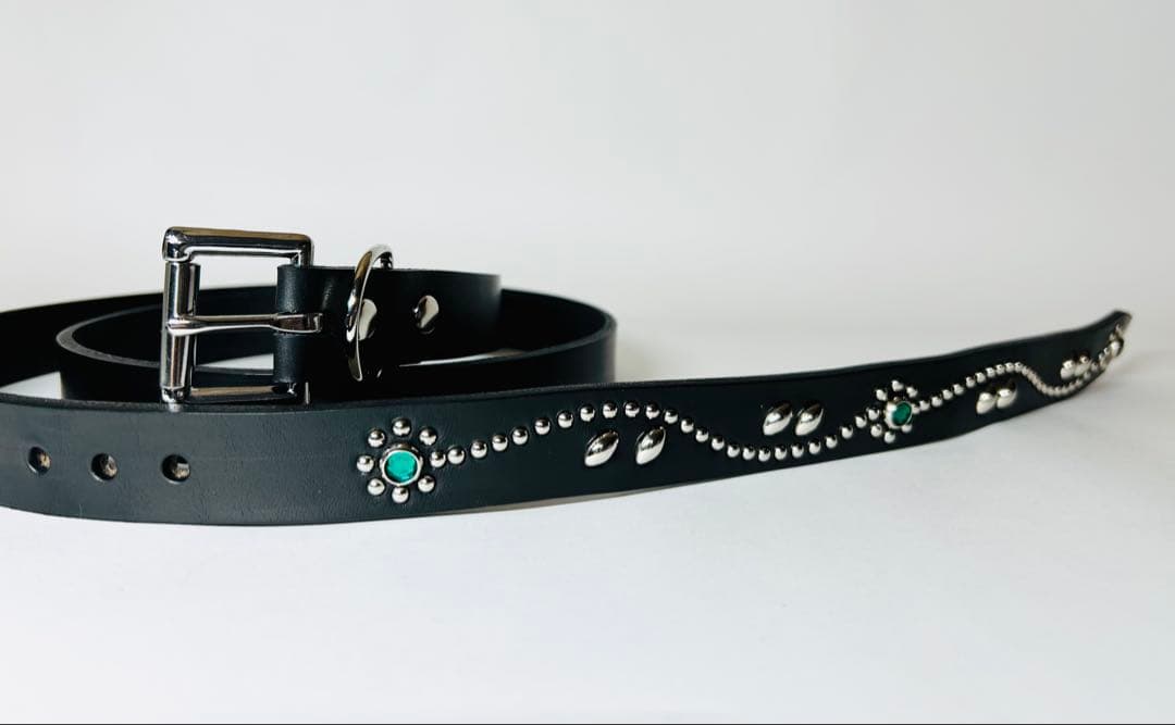 スタッズナローベルト22mm幅　ダブルリーフhtcナロー好き