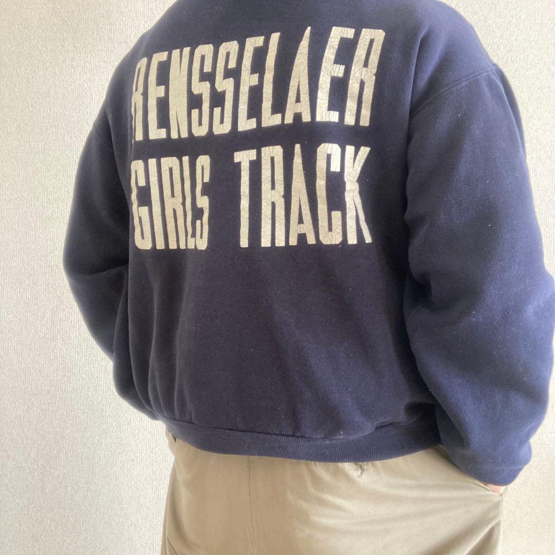 70’s Russell Athletic 金タグ パーカー ナス紺 USA製