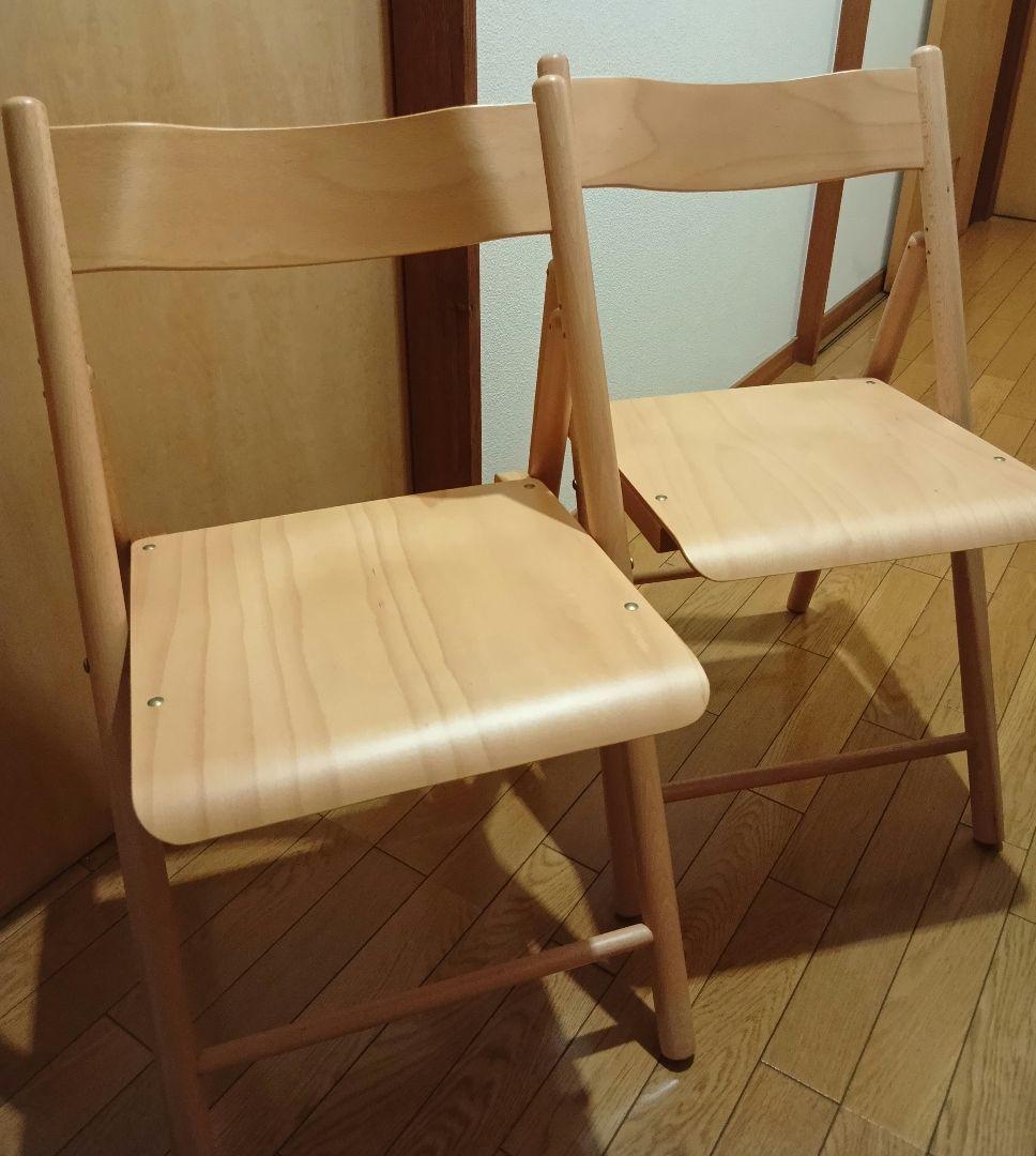 折りたたみイス　 2脚セット 　無印良品　良品計画