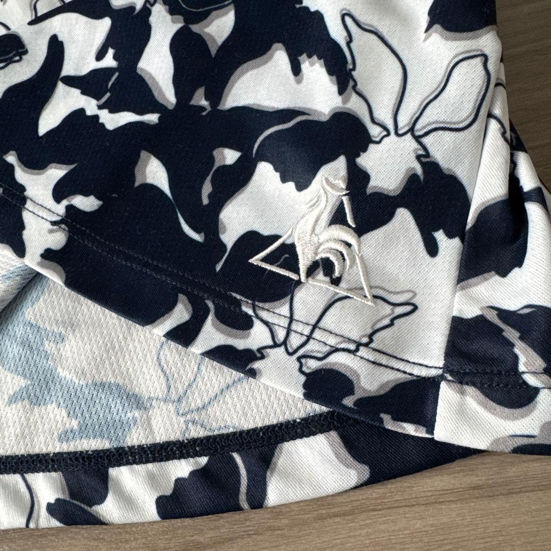 ルコック レディーステニスウェアセット ネイビー/ホワイト 花柄