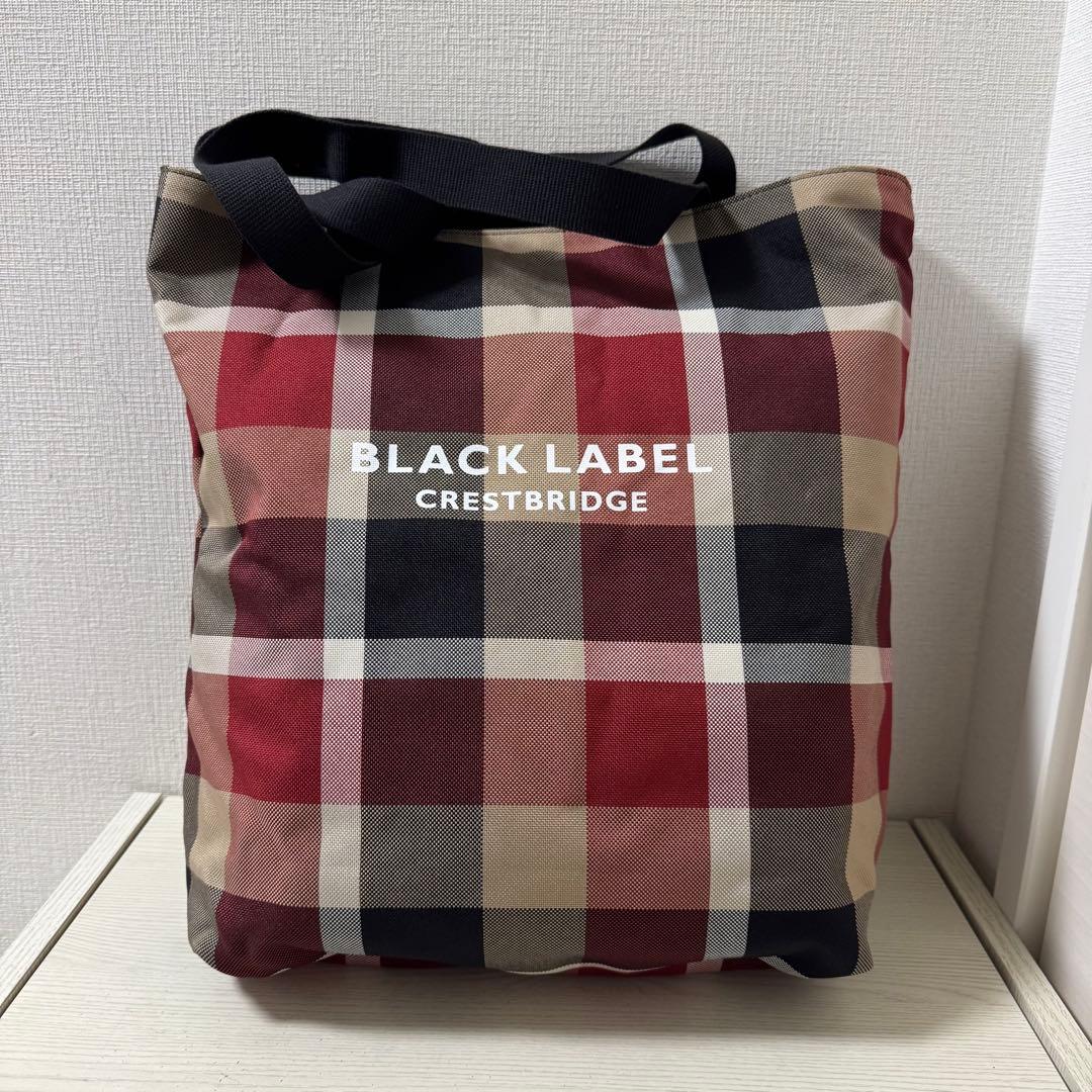 【リバーシブル】【新品同様】ブラックレーベルクレストブリッジ トートバッグ