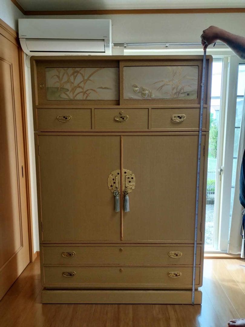 桐箪笥和箪笥着物タンス鍵付き Kimono Chest