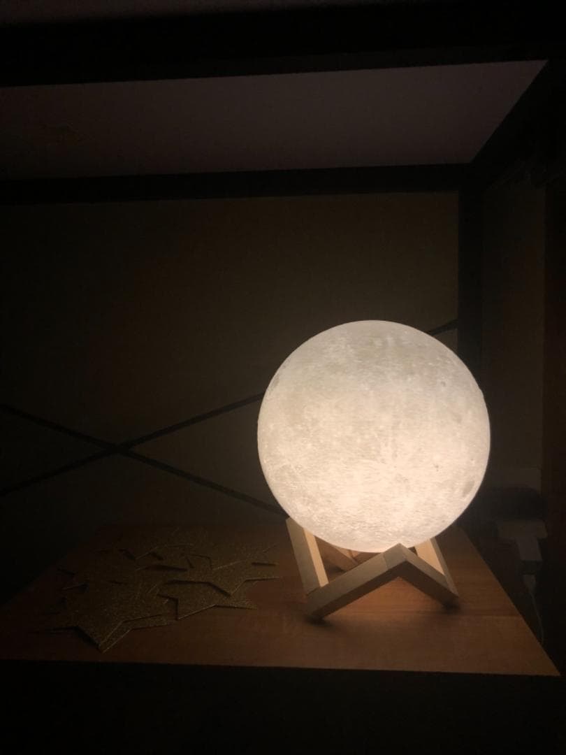 間接照明 宇宙を楽しむ 15 月ライト リモコン付き