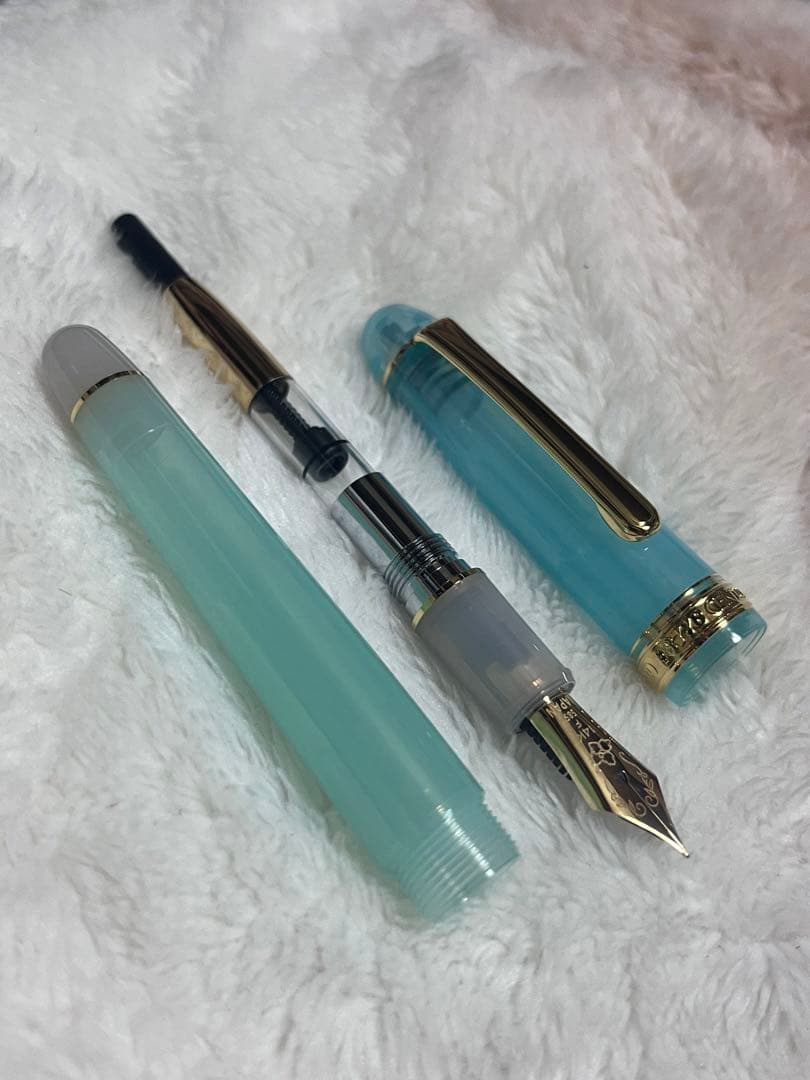 ☆限定 新品未使用 ノンブル ペパーミントティー 万年筆 ニブF 細字☆