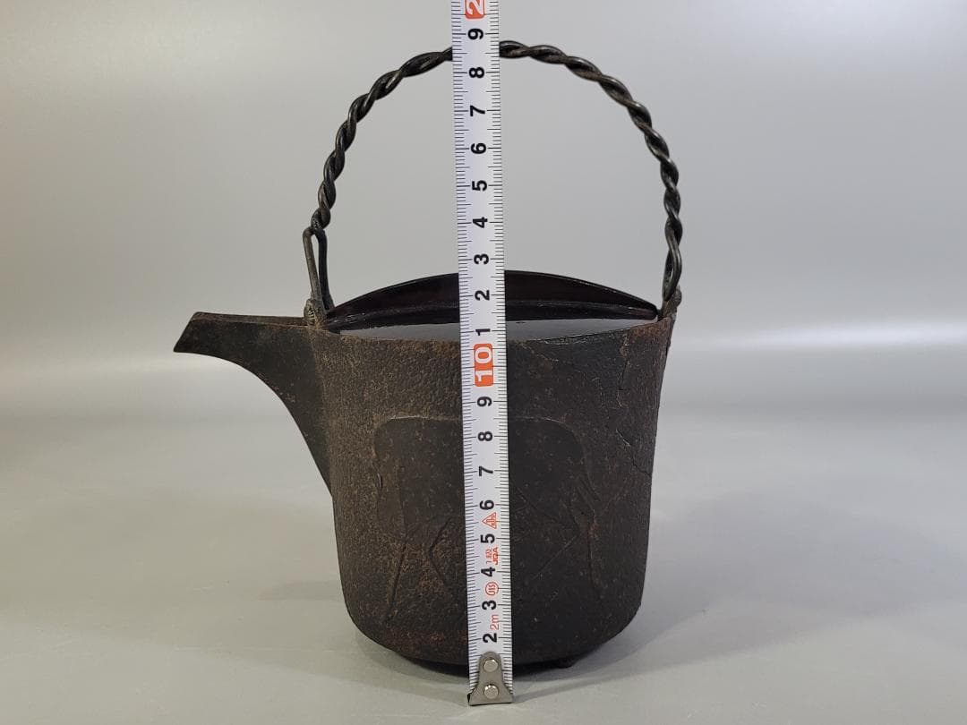 tsurushima専用 古鉄 鹿地紋 注瓶 古美術 DT318