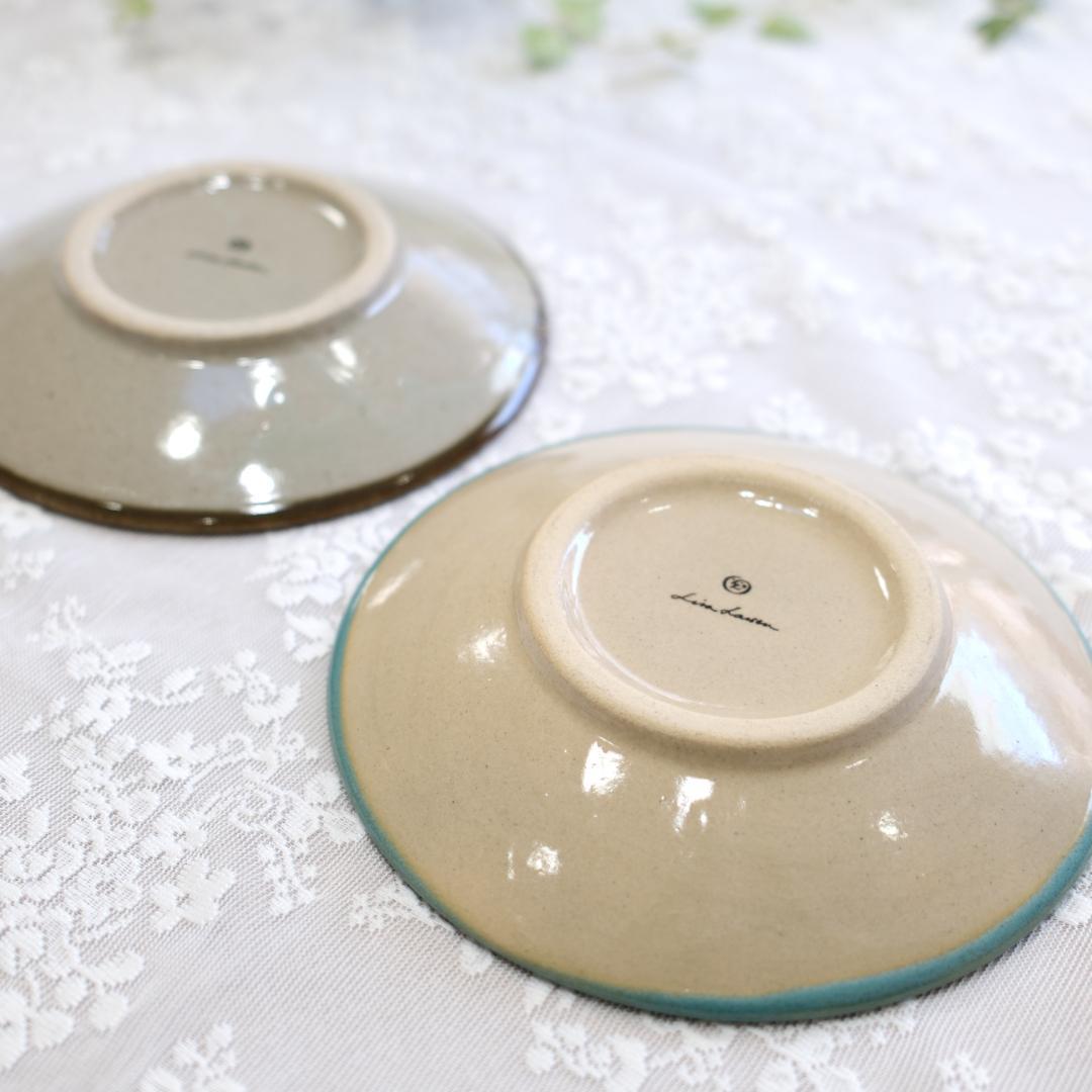 【未使用】ひゃっかいめのとり 益子の絵皿大２枚セット