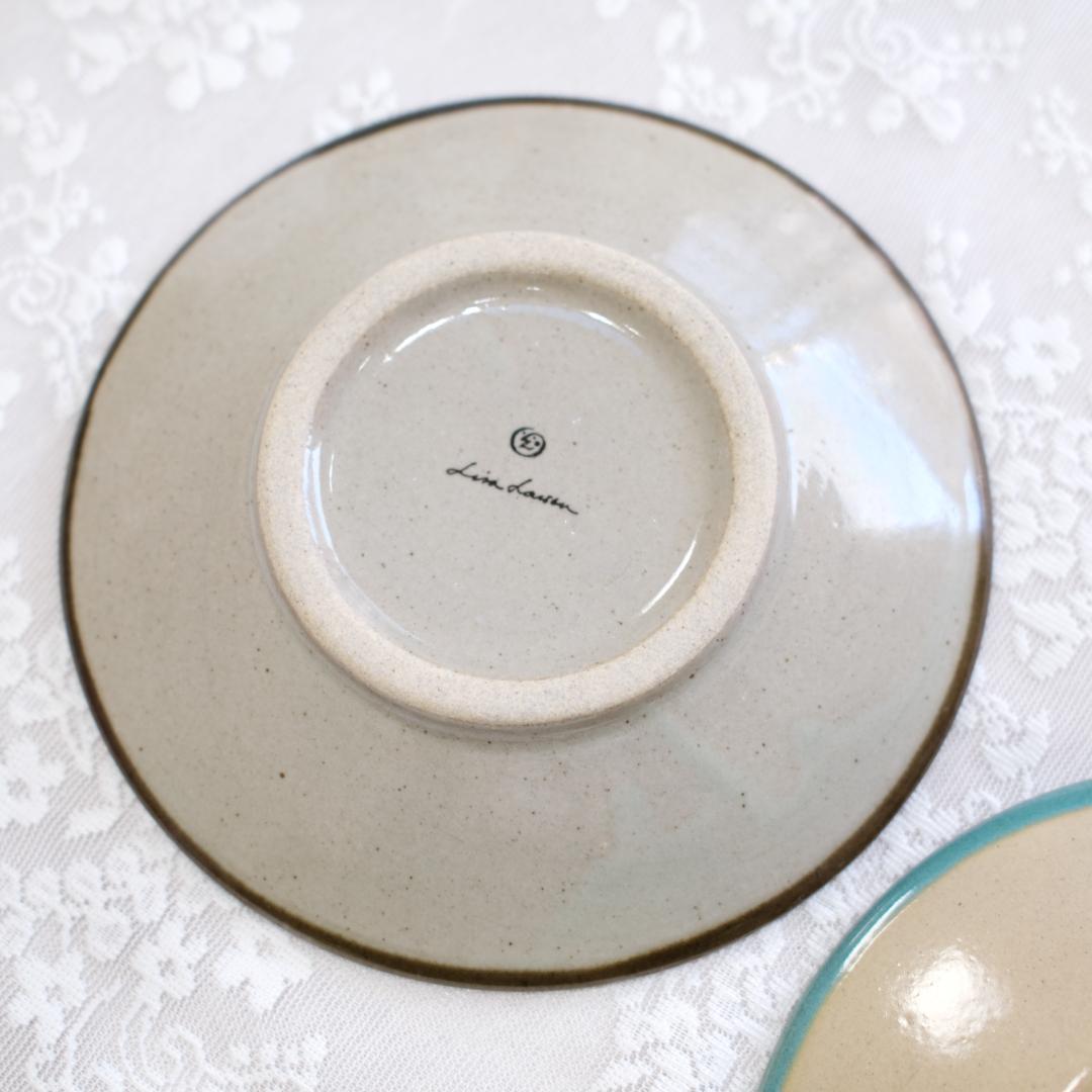 【未使用】ひゃっかいめのとり 益子の絵皿大２枚セット