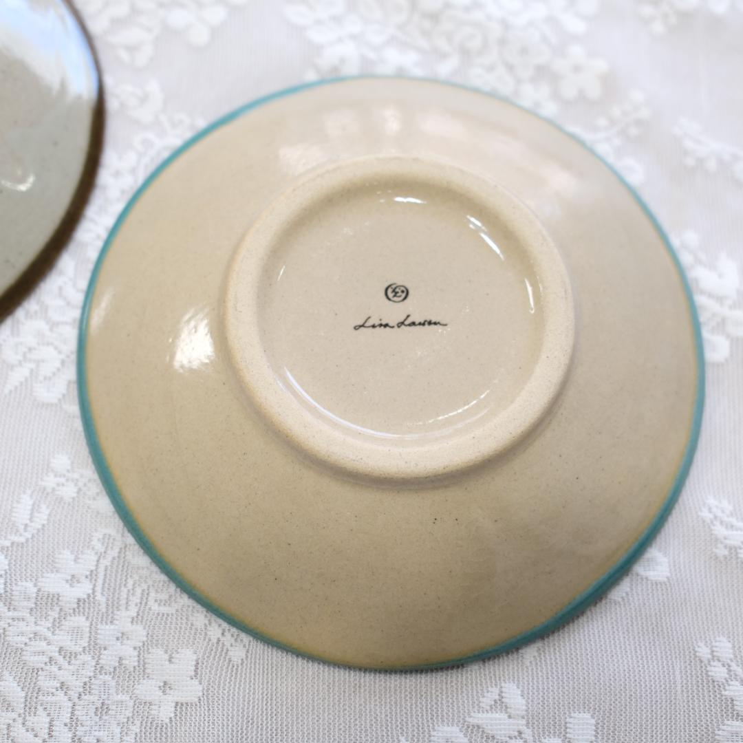 【未使用】ひゃっかいめのとり 益子の絵皿大２枚セット