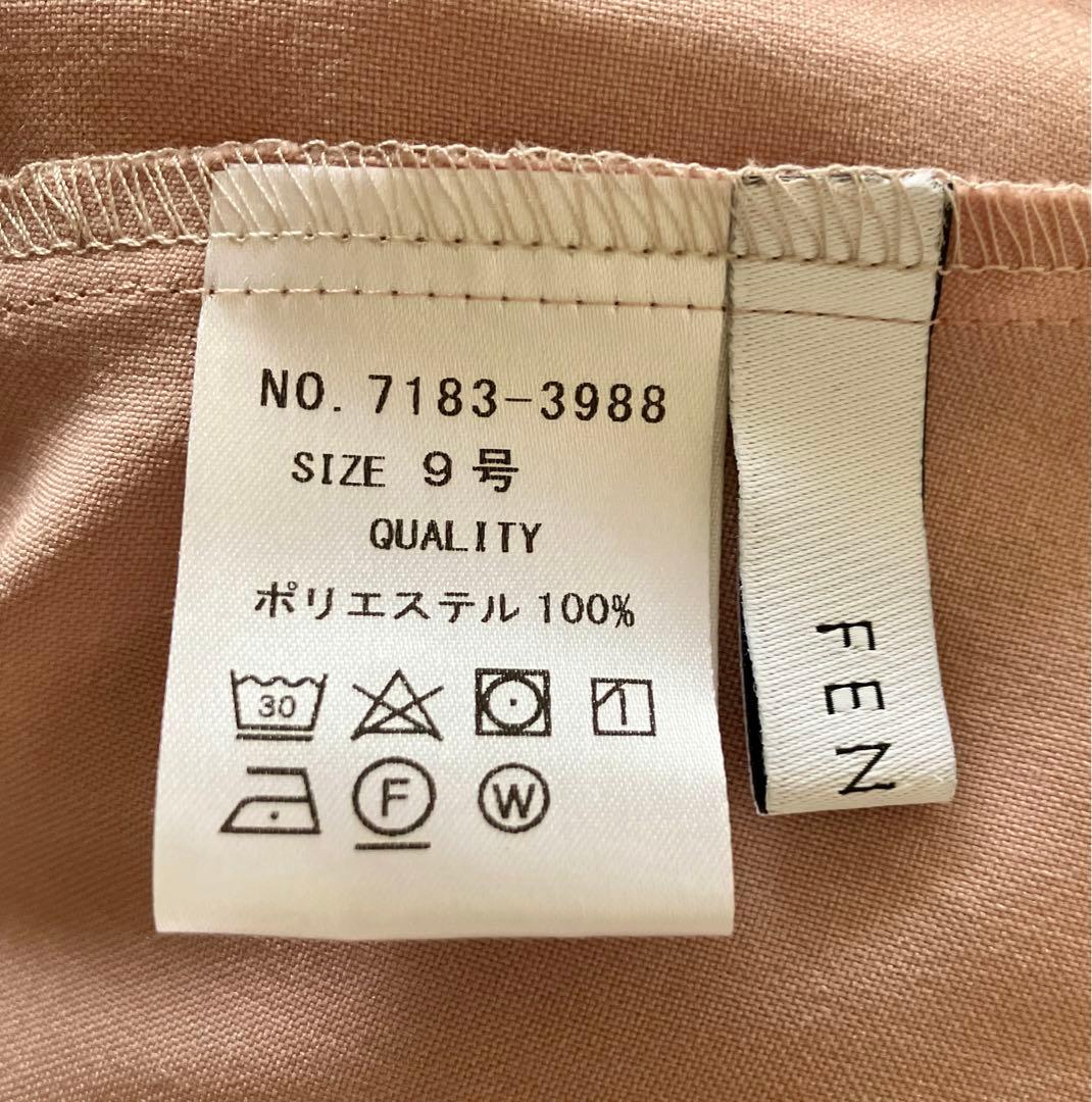 未使用●FENNELフェンネル●バックリボン ドルマン ブラウス M●ピンク系