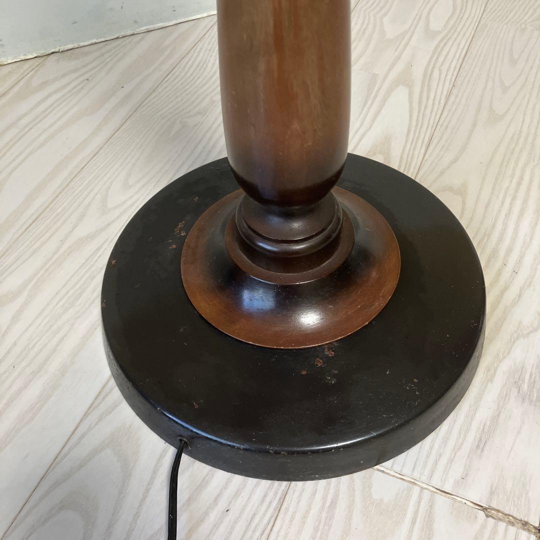 クラシックスタイル 木製フロアランプアンティーク　薔薇　ヴィンテージイケダ製作所