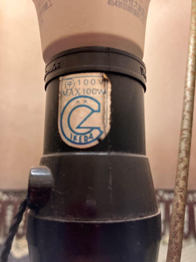 クラシックスタイル 木製フロアランプアンティーク　薔薇　ヴィンテージイケダ製作所