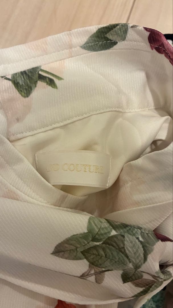 アンド クチュール クラシックフラワーワンピース ホワイト