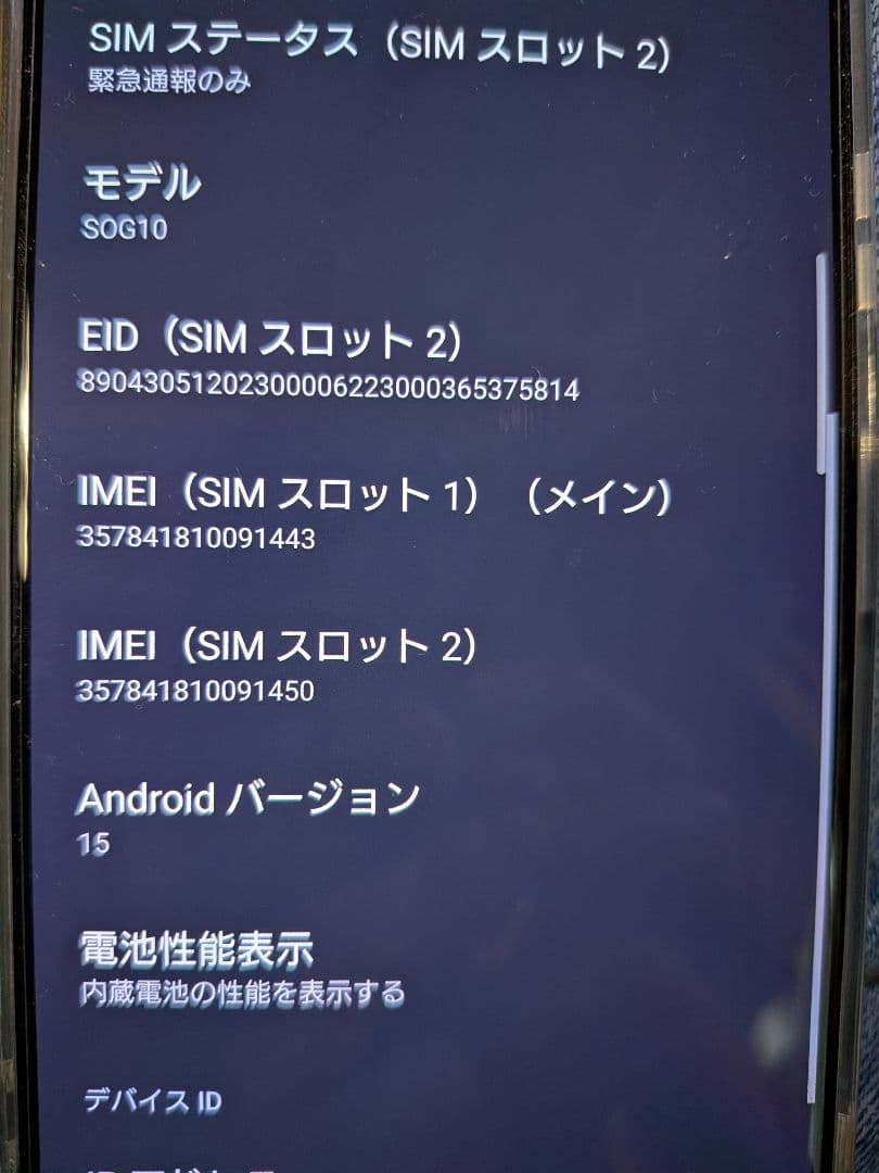 Xperia1V 本体のみ