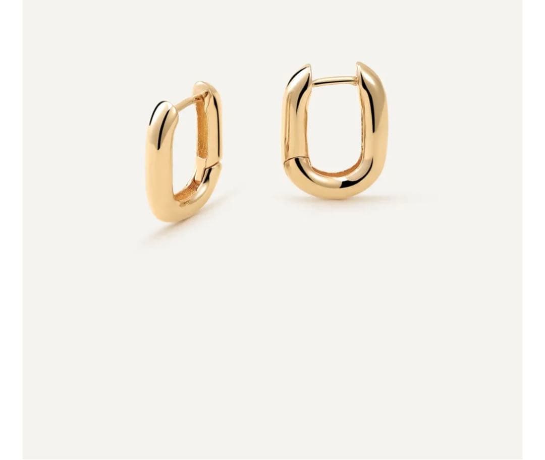 【daughters jewelry】oval small hoop ゴールド