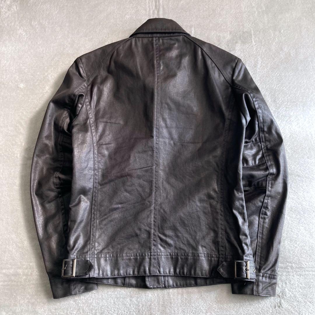 たいたい トルネードマート ライダースジャケット コーティング 黒 M