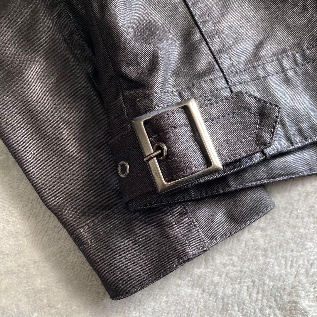 たいたい トルネードマート ライダースジャケット コーティング 黒 M