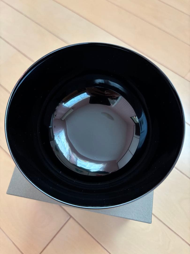 雑煮椀 5客+1客　紅白華 総黒 漆塗り 箱付き