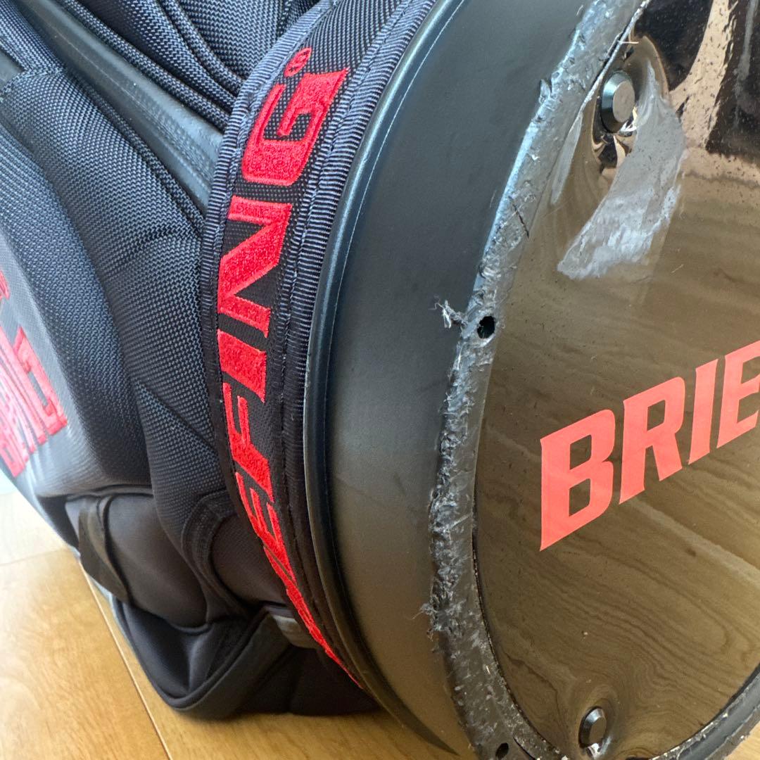 BRIEFING CR-3 #2ゴルフバッグ ブラック アイアンヘッドカバー付き