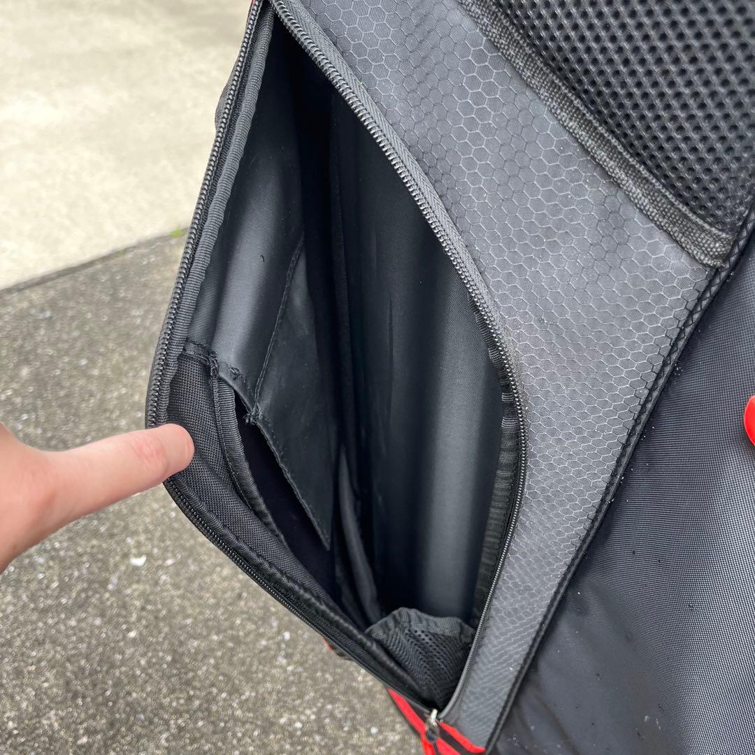 【豪華おまけ付き✨】TaylorMade キャディバッグ ゴルフバッグ 黒/赤