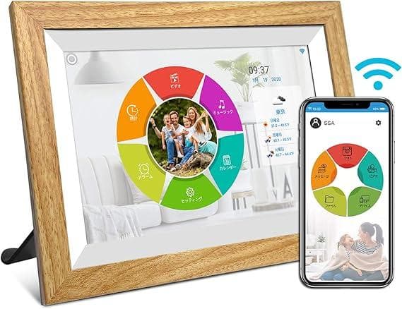 デジタルフォトフレーム 10.1インチ wifi 人感センサー 1280×800