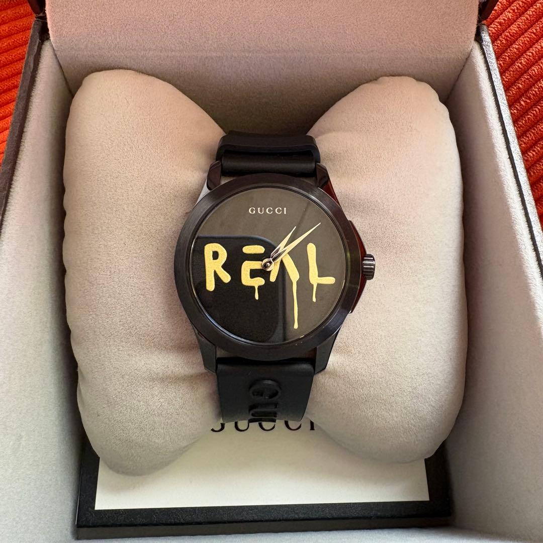 【美品】GUCCI Gタイムレス ゴースト REALダイヤル グッチ 腕時計