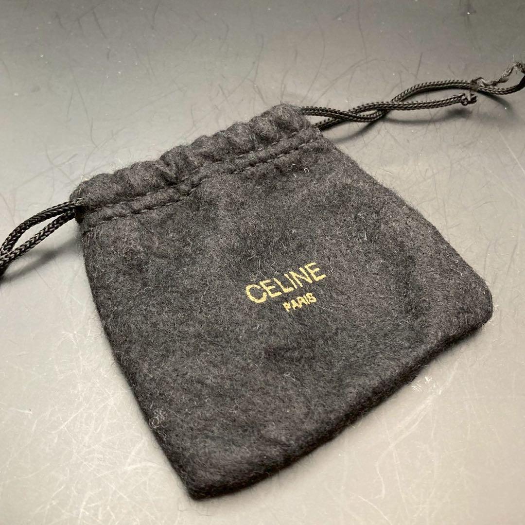 【美品】セリーヌ　バッグチャーム　スターボール　ゴールド　キーリング　回転