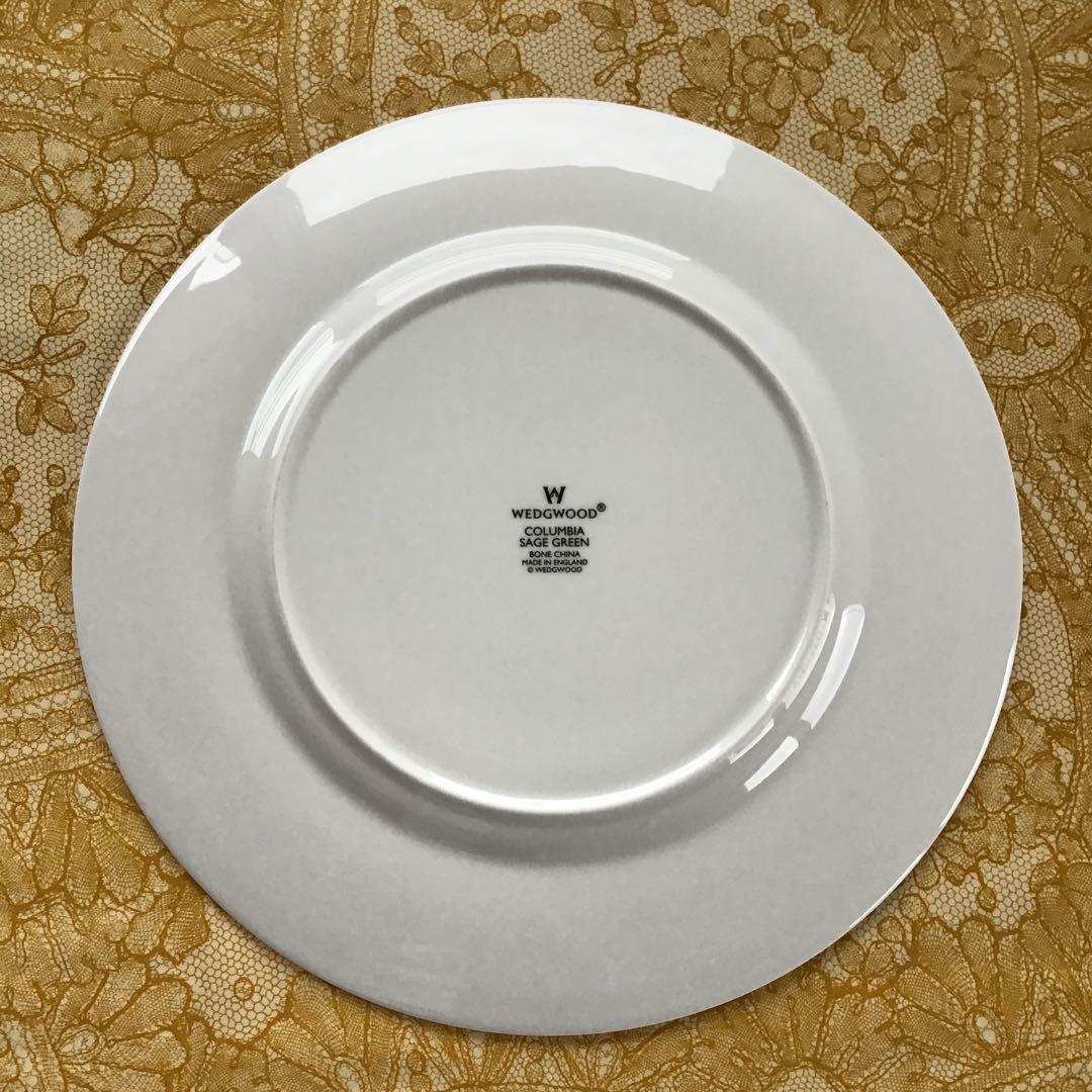 WEDGEWOOD コロンビアセージグリーン　ペアディナープレート　美品　希少
