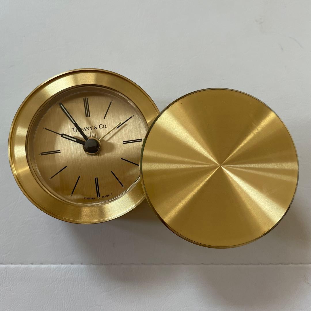 Tiffany & Co. ゴールド 丸型置時計