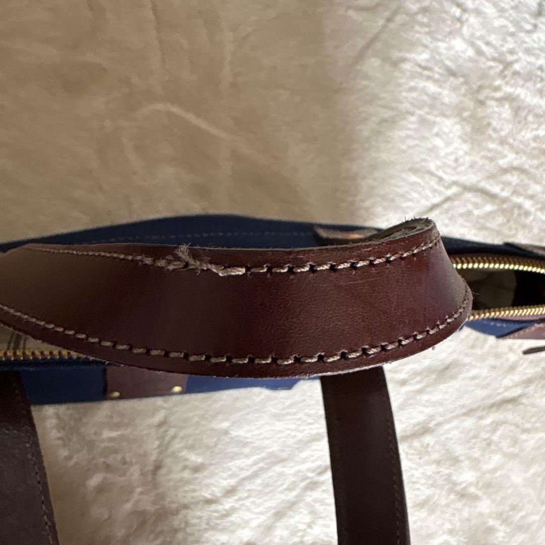 BEERBELLY ビアベリー 2WAY トートバッグ キャンバス×本革