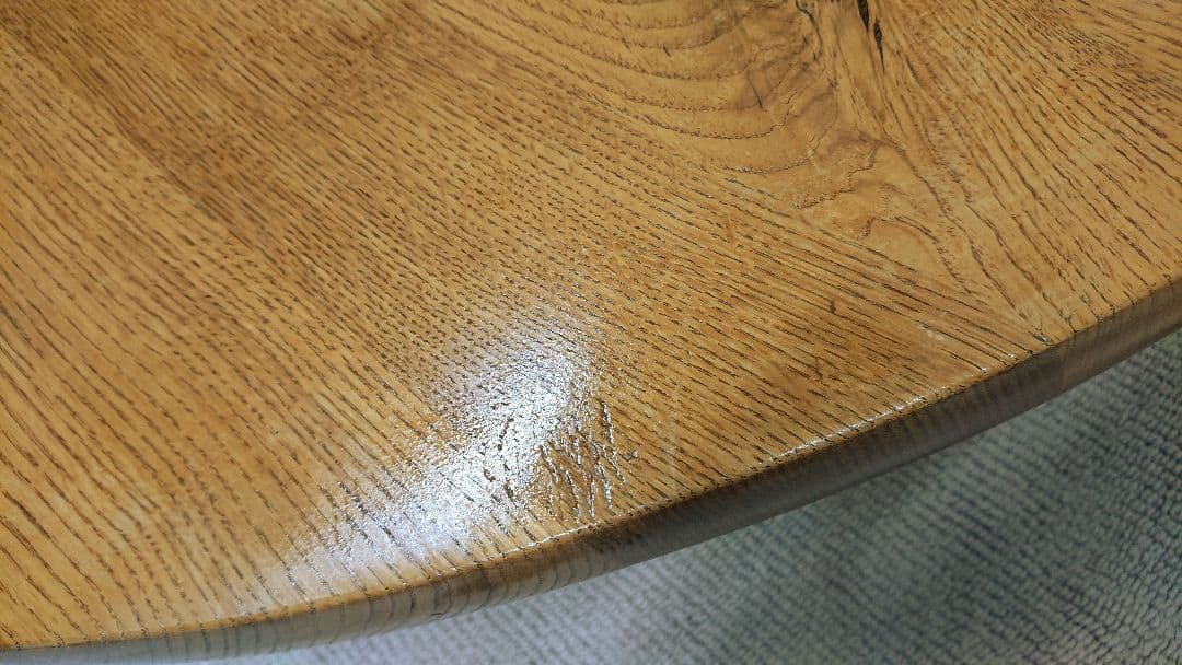 飛彈産業 キツツキ 森のことば 半円形 リビングテーブル 19万円