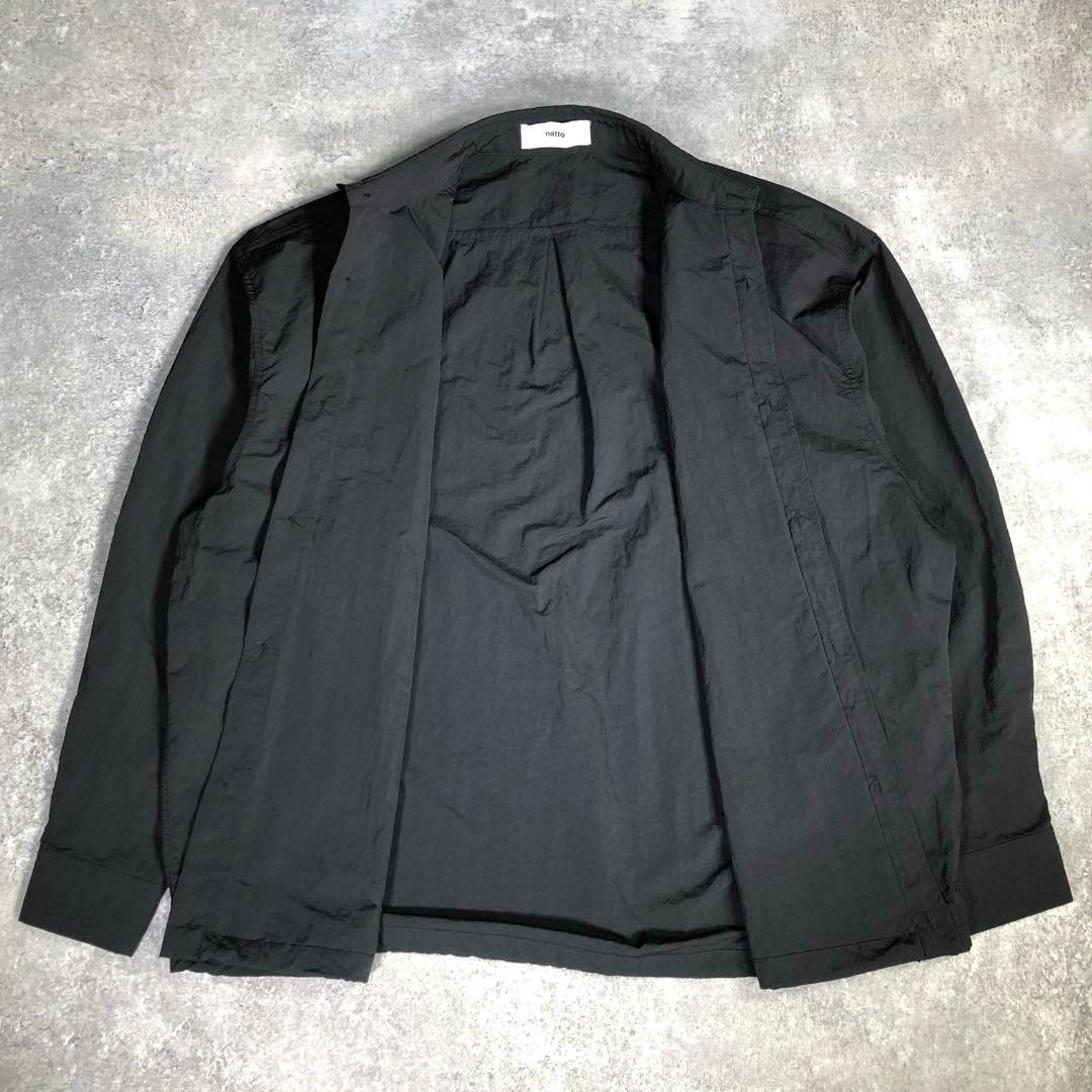 natto ルーズシルエットナイロンシャツセットアップ＜Free ＞黒