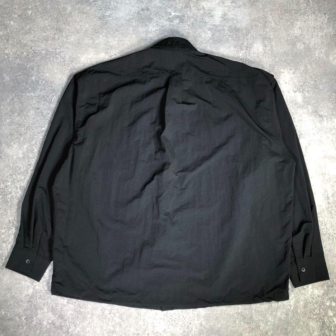 natto ルーズシルエットナイロンシャツセットアップ＜Free ＞黒