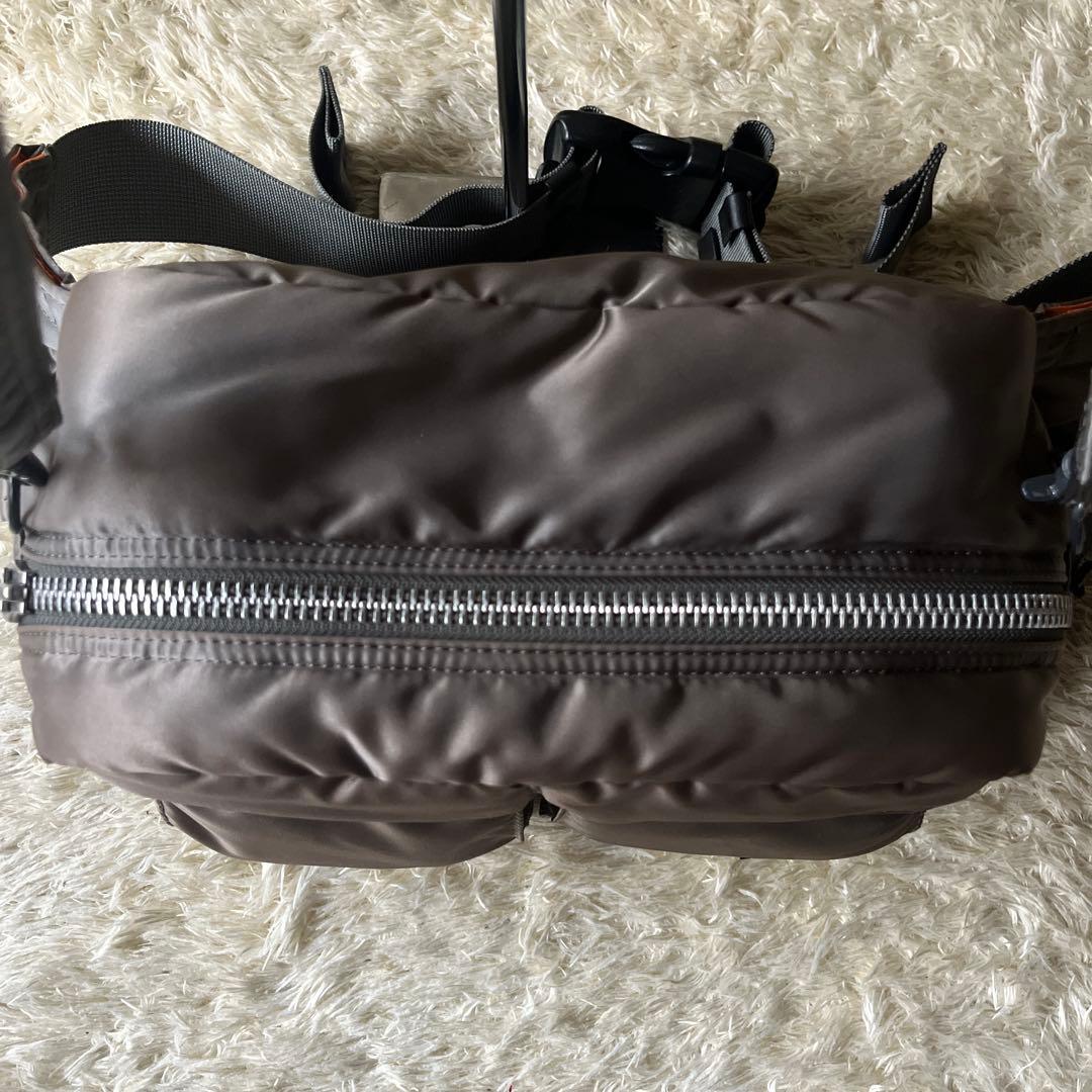 【極美品・色変化あり】ポーター タンカー シルバー　2way ウエストポーチ