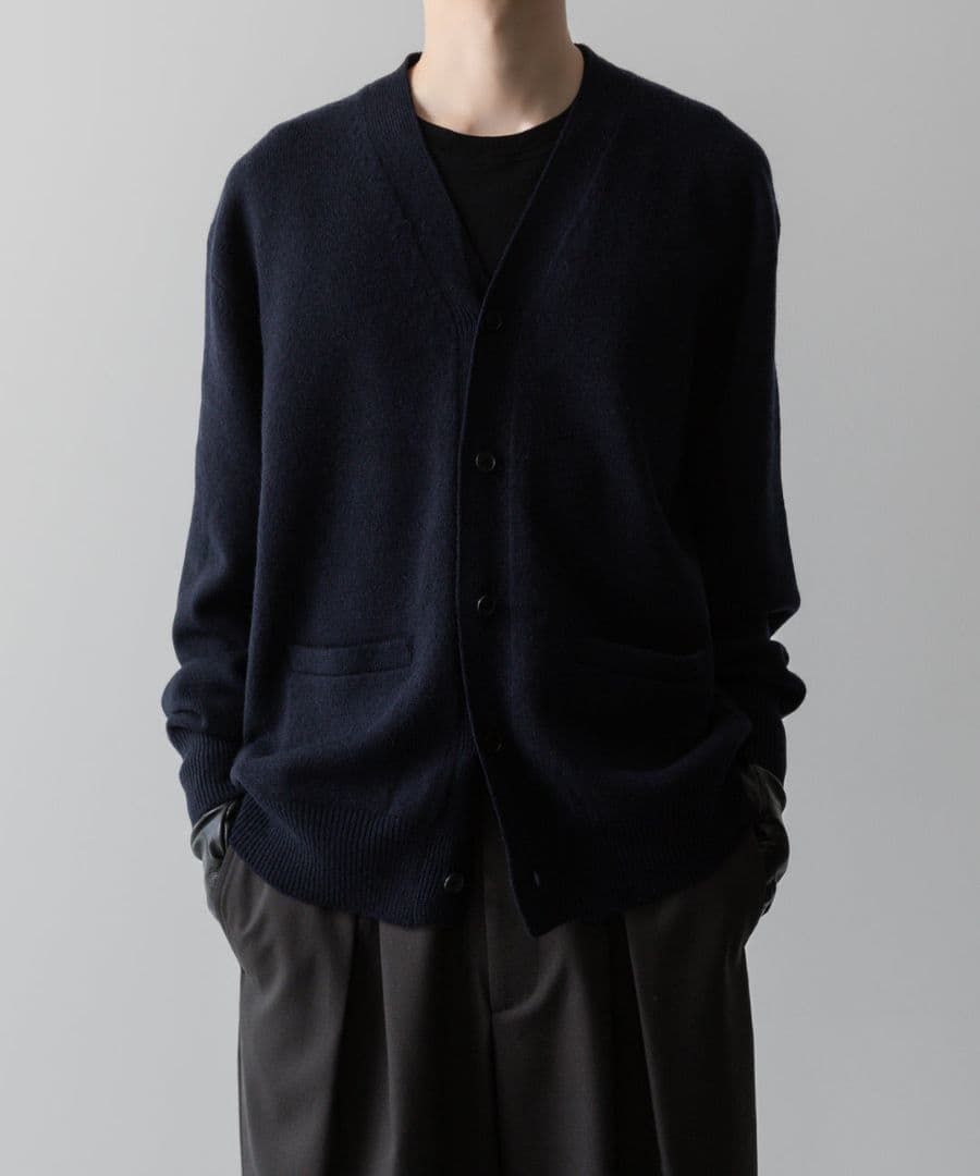 トップス stein 24AW EXTRA FINE WOOL KNIT CARDIGAN