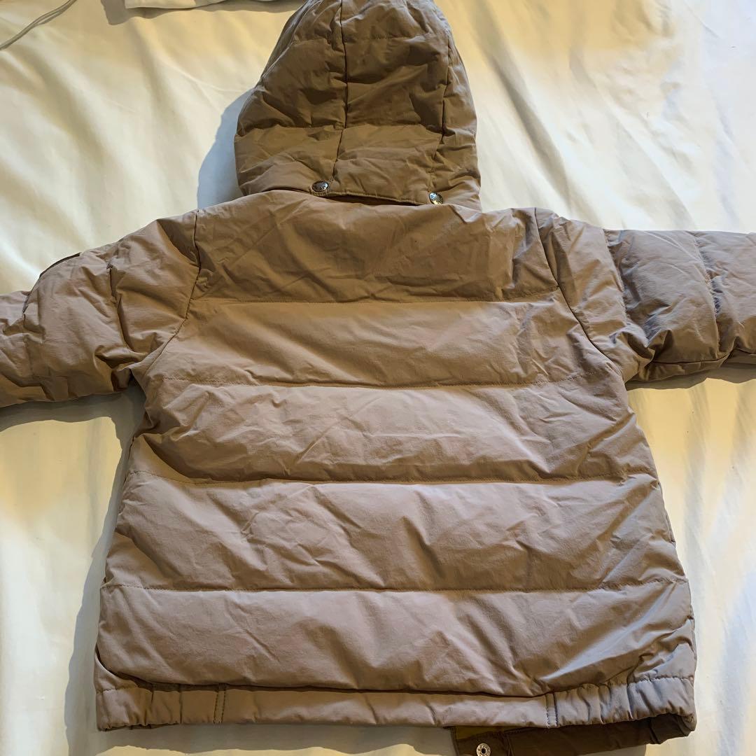 美品 ノースフェイス 110cm ダウンジャケット NORTHFACE ベージュ