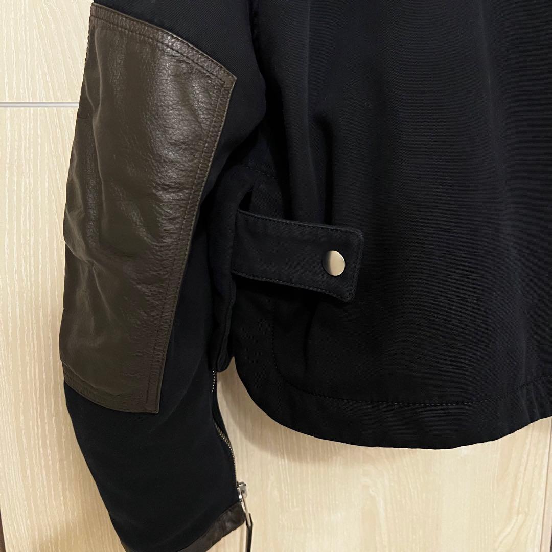 BOTTEGA VENETA ボッテガヴェネタ コットン レザー ジャケット