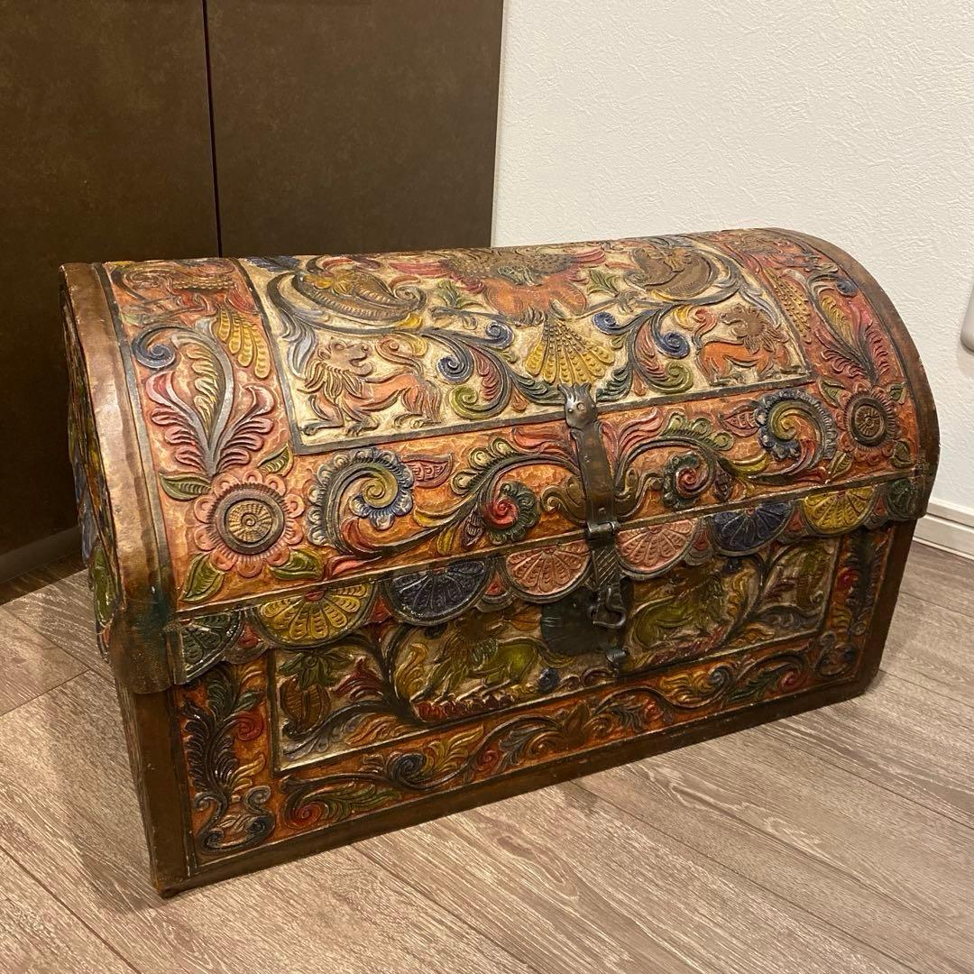 宝箱 アンティーク 収納 物入れ 西洋 箪笥