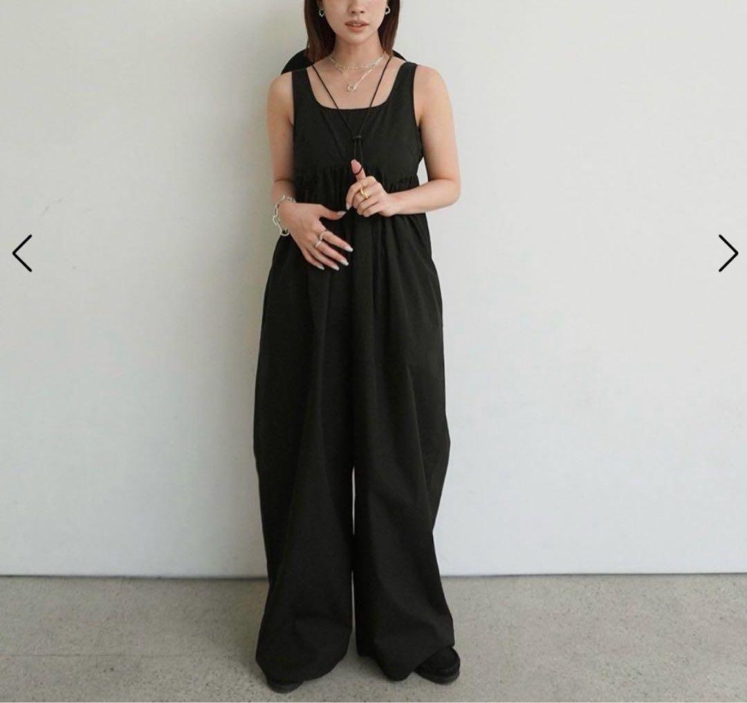 アンヌーク　コットンギャザーコンビネゾン