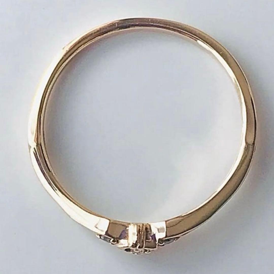 きなこ様【毎日発送】agete YG10K ダイヤモンドリング #11