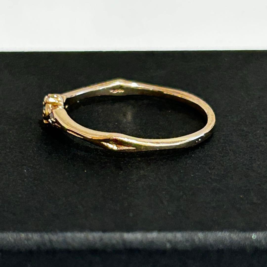 きなこ様【毎日発送】agete YG10K ダイヤモンドリング #11