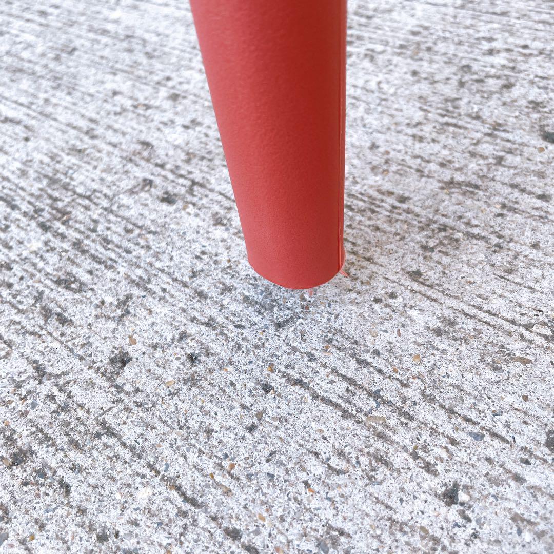 【訳あり未使用品】CHERRY エルパソ ダイニングチェア レッド 2脚セット②