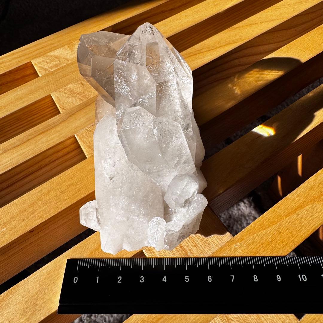 天然水晶 群晶 クラスター 原石｜存在感のある一点もの｜QC-001