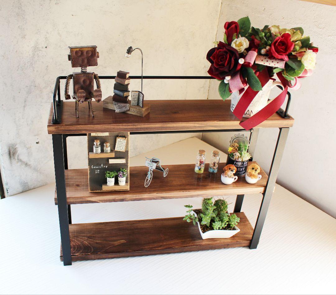 SHIba！アイアン3段スパイスラック・調味料棚