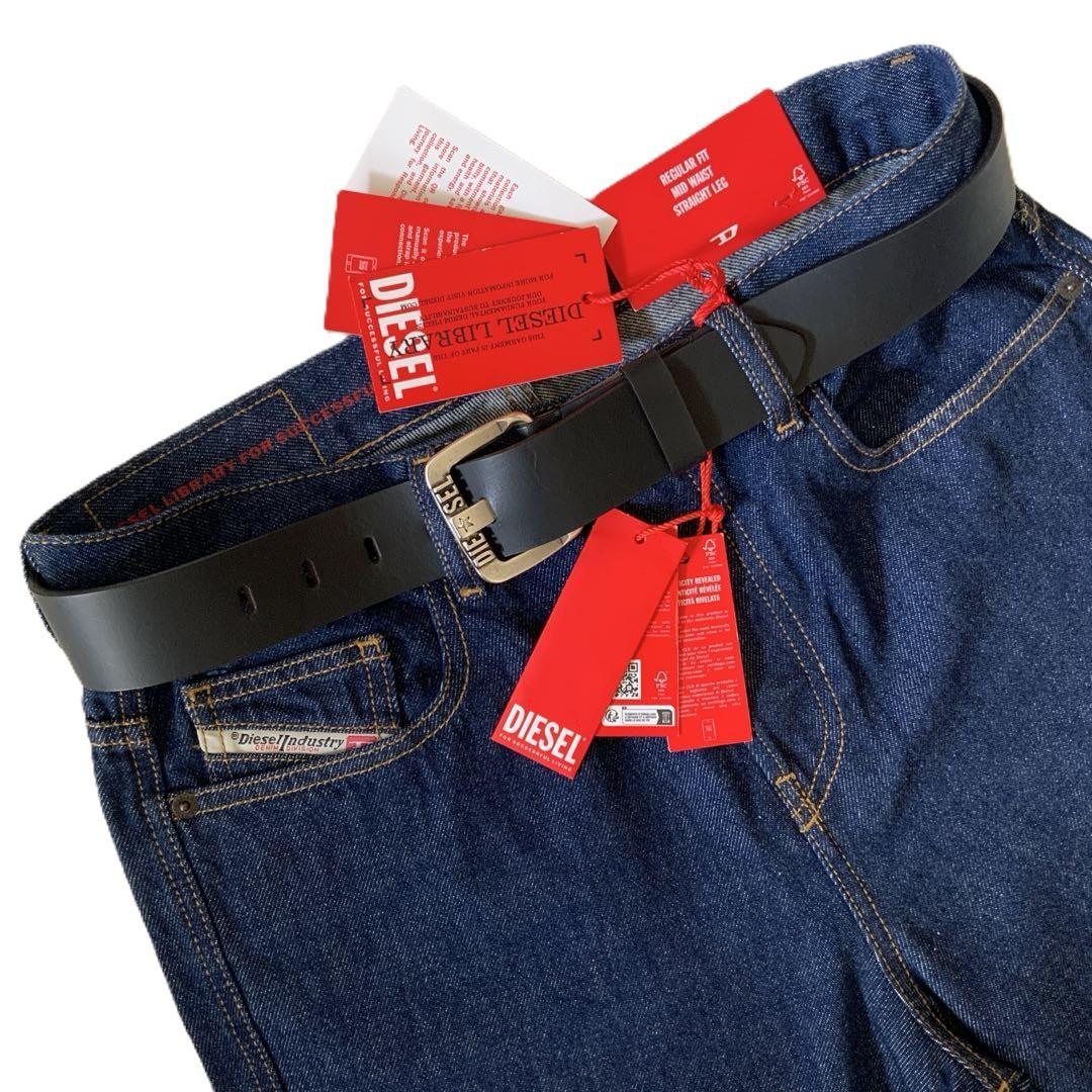 新品　ディーゼル　B-STARⅡ　ベルト　85　X08881　ブラック