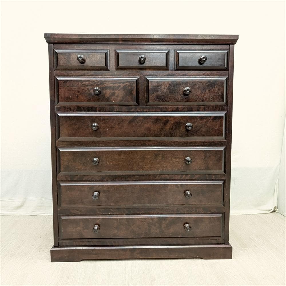 北海道民芸家具　樺 カバ材　整理箪笥　箪笥　タンス　たんす　チェスト　引き出し