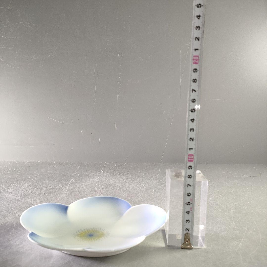 A1238-6/有田焼/宮内庁御用達/深川製磁/梅形取皿揃5客/共箱/懐石道具/