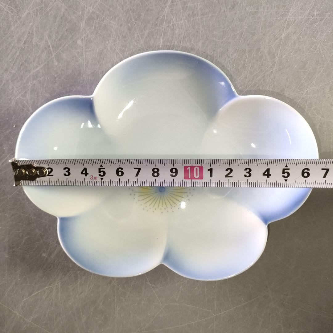 A1238-6/有田焼/宮内庁御用達/深川製磁/梅形取皿揃5客/共箱/懐石道具/