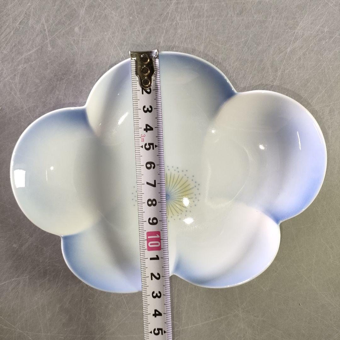 A1238-6/有田焼/宮内庁御用達/深川製磁/梅形取皿揃5客/共箱/懐石道具/