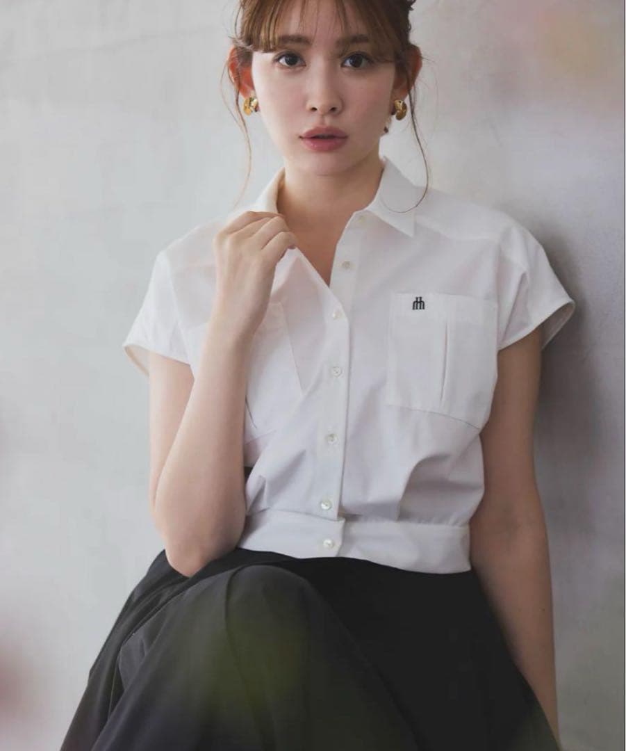 トップス Her lip to Trois Logo Cropped Shirt